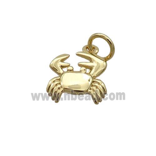 Copper Crab Pendant Gold Plated