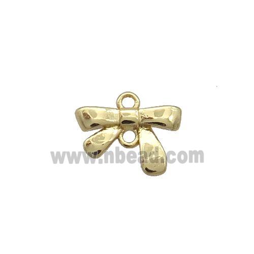 Copper Bowknot Pendant Gold Plated
