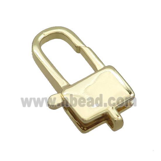 Copper Lobster Clasp Lock Gold Plated