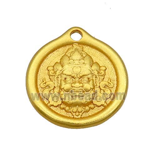 Copper Buddha Pendant 18K Gold Plated