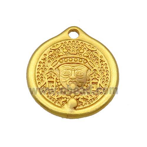 Copper Buddha Pendant 18K Gold Plated