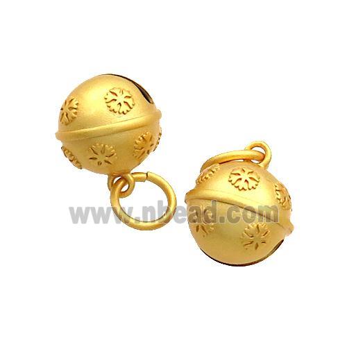 Copper Bell Pendant 18K Gold Plated