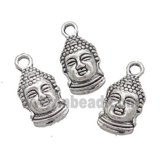 Tibetan Style Buddha Pendant Zinc Antique Silver