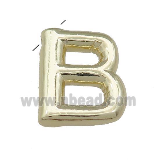 Copper Letter B Pendant Gold Plated