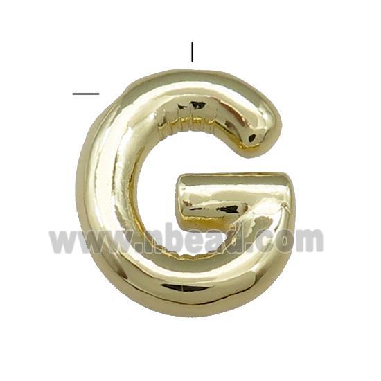 Copper Letter G Pendant Gold Plated