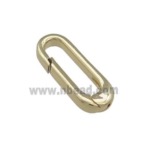 Copper Carabiner Clasp Gold Plated