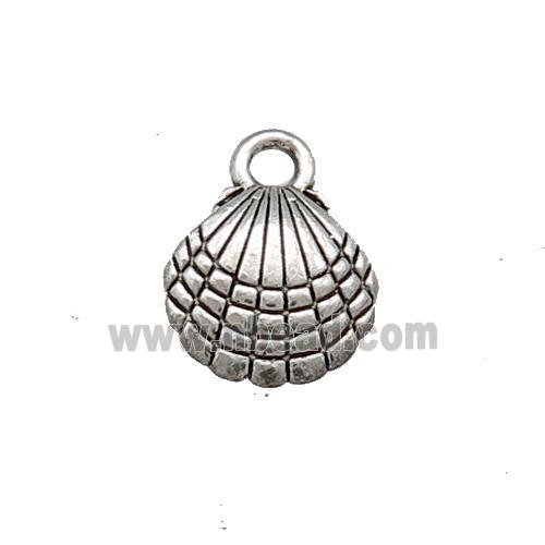 Tibetan Style Zinc Shell Pendant Antique Silver