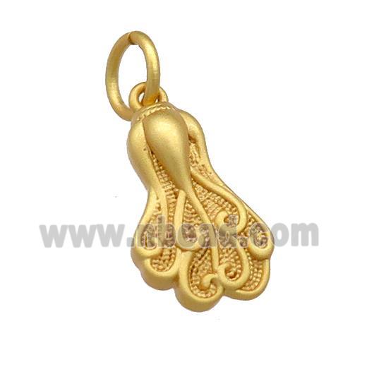 Copper Cabbage Pendant Unfade 18K Gold Plated