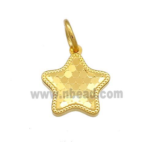 Copper Star Pendant Unfade 18K Gold Plated