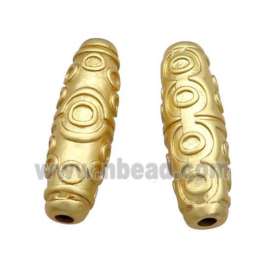 Copper Rice Beads Eye Large Hole Unfade Gold Plated