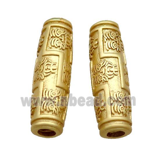 Copper Rice Beads Large Hole Unfade Gold Plated
