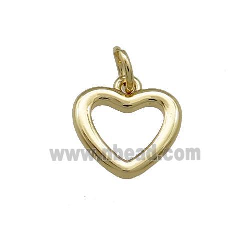 Copper Heart Pendant Gold Plated