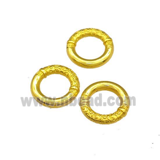 Alloy Jump Rings Gold Plated
