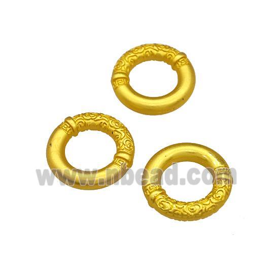 Alloy Jump Rings Unfade Matte Gold Plated