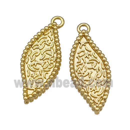 Copper Leaf Pendant Gold Plated