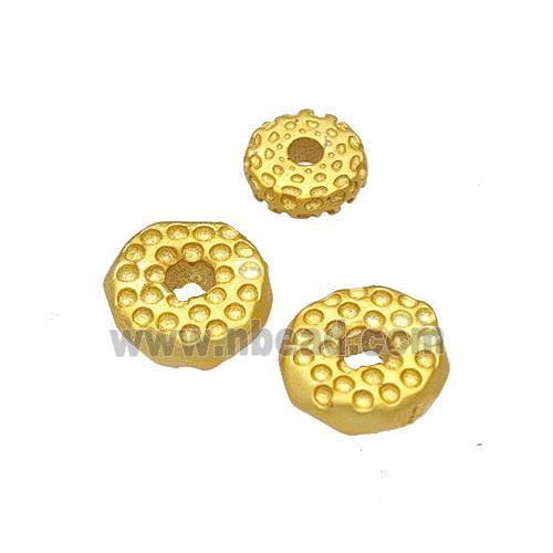 Copper Heishi Spacer Beads Lotus Gold Plated