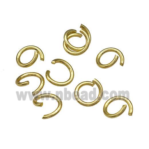 Copper Jump Rings Open Gold Plated