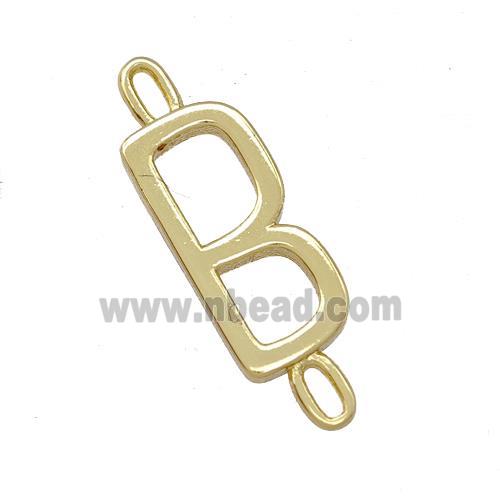 Copper Connector Letter-B Gold Plated