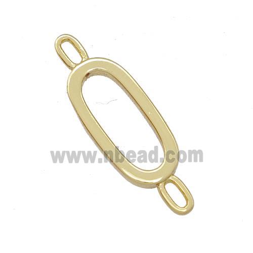Copper Connector Letter-O Gold Plated