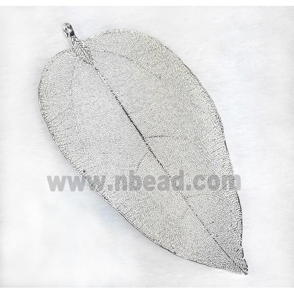 Unfading copper leaf, silver plated