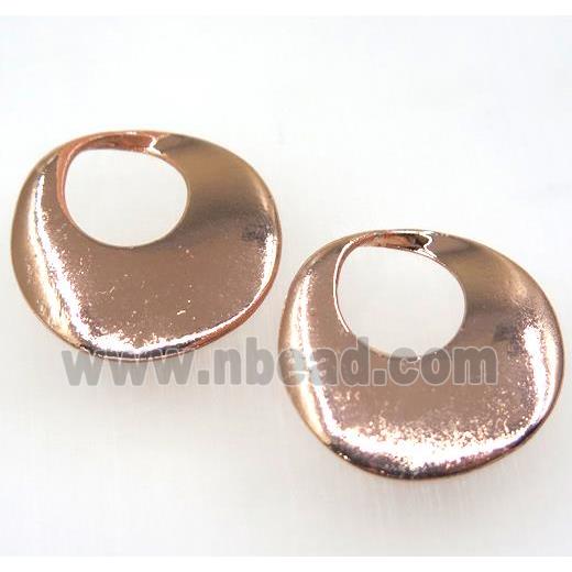 Colorfast copper GOGO pendant, rose gold