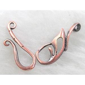Red copper Plated Copper Toggle Clasp