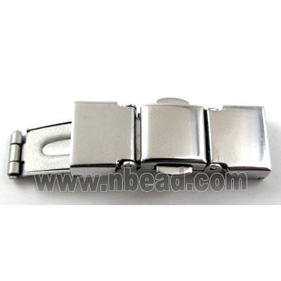 clip Watchstrap clasp, platinum plated