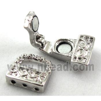 magnetic Watchstrap clasp, platinum plated