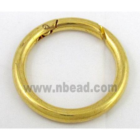 alloy Carabiner Clasp, gold plated