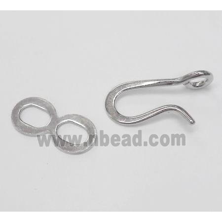 Copper Clasp Connector Unfade Platinum Plated