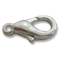 Silver Plated Copper Lobster Clasp