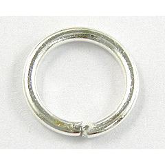 Jump Rings, iron, silver plated