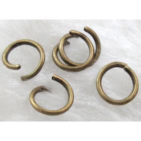 bronze open mouth iron Jump Ring