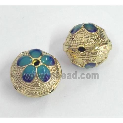 enameling copper spacer bead, colorfast