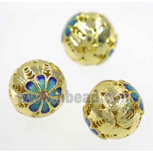 enameling copper spacer bead, colorfast