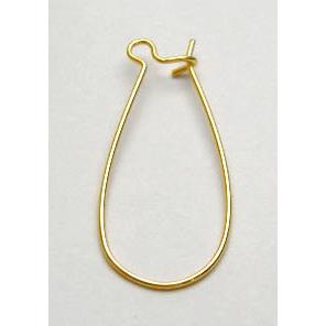 Hoop Earring, copper, gold plated