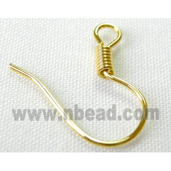 gold plated Iron Earring Wire