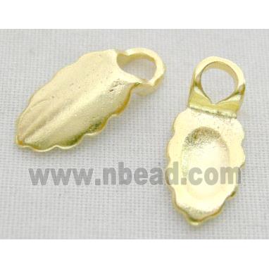 gold plated copper Glue-on Bail