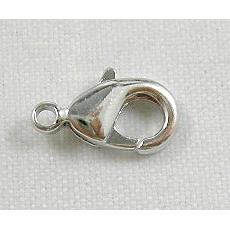 Platinum Plated Copper Lobster Clasp, Nickel Free