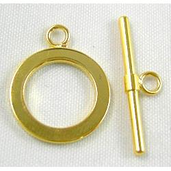 Copper Toggle Clasp Nickel Free, gold plated Jewelry Findings