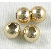 Gold Plated Copper Round Spacer Beads
