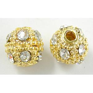 Lead Free & Nickel Free, Ball Findings, Gold Plated, Middle East Rhinest