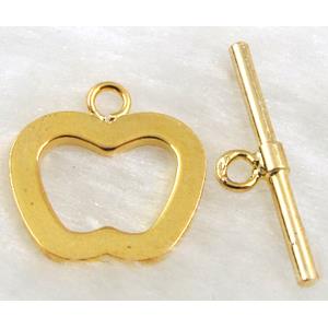 Gold Plated Copper toggle clasp, Lead Free, Nickel Free