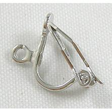 Platinum Plated Copper Earring Clip , Nickel Free