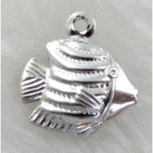 copper fish pendants, platinum plated