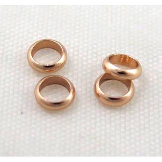 copper spacer bead, ring, red copper plated