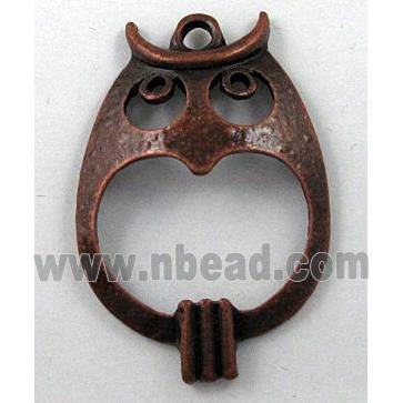 alloy pendant, antique red copper