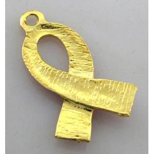 cancer awareness ribbon, enamel alloy pendant