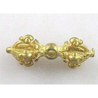 copper Phurba bead, brass
