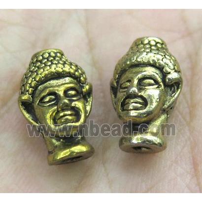 alloy buddha beads, antique gold plated